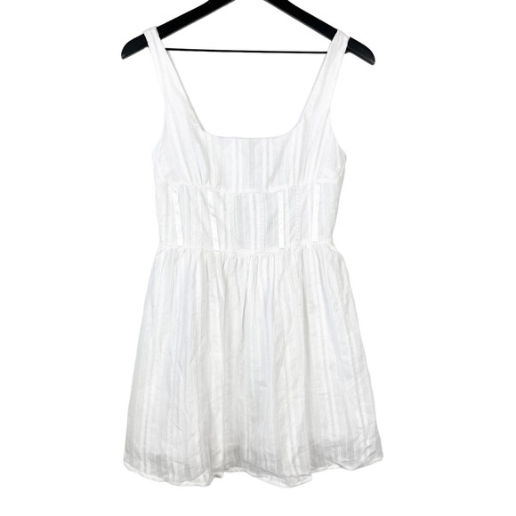 Princess Polly Dresses & Skirts - NWT Princess Polly (4) Lorinda Mini Dress White Cotton Fit & Flare